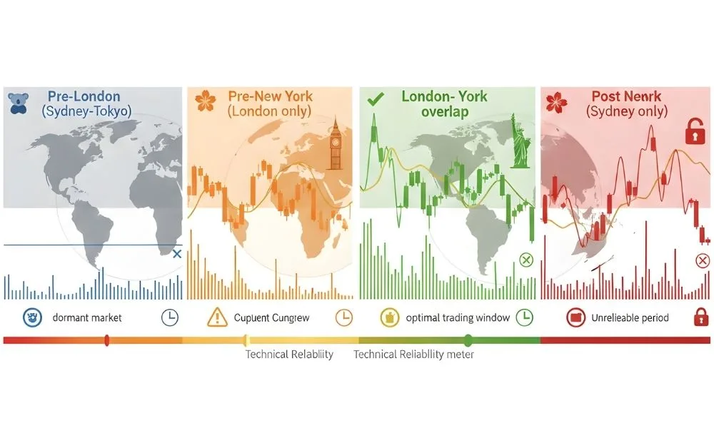 نوسانات قیمت و استراتژی‌های معاملاتی در ساعت باز شدن بازار فارکس