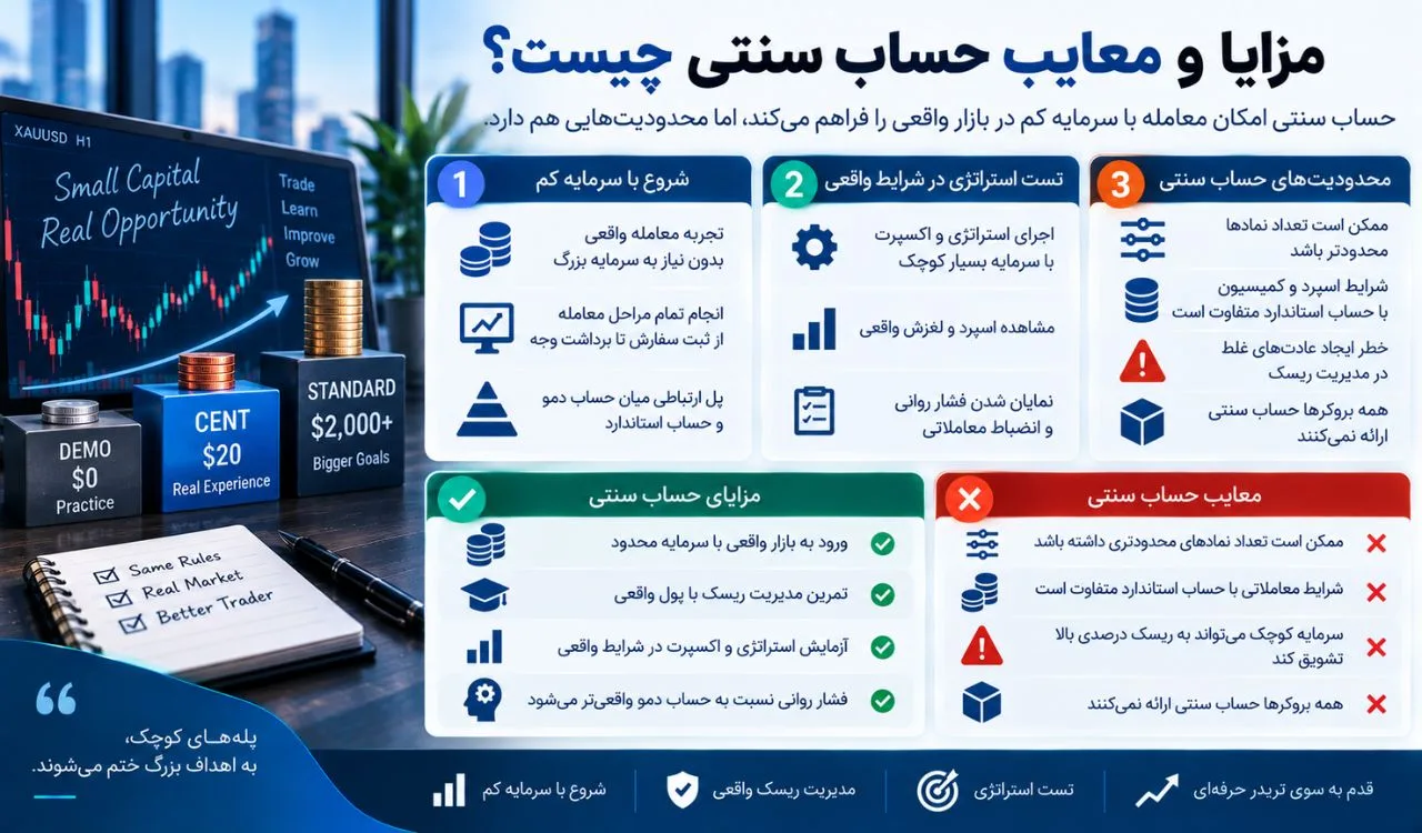 مزایا و معایب حساب سنتی چیست؟